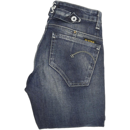 G-Star Spark Women Blue Straight Regular Stretch Jeans W24 L32