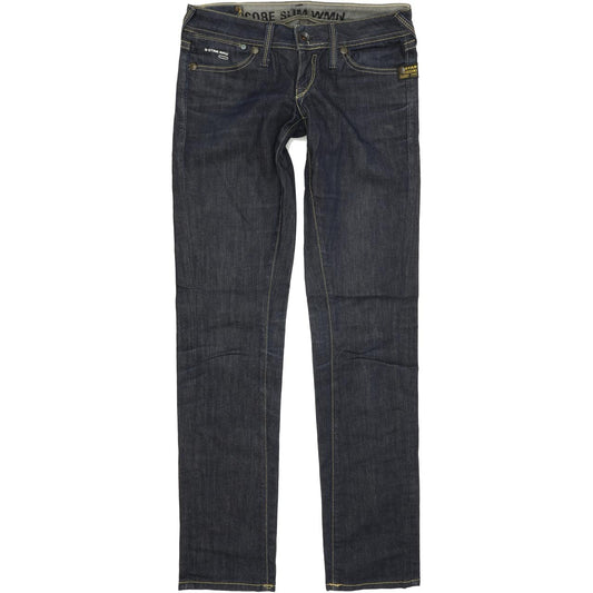 G-Star Core Women Blue Skinny Slim Stretch Jeans W28 L34