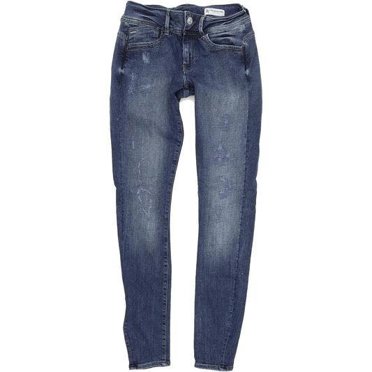 G-Star Lynn D-mid Women Blue Skinny Slim Jeans W30 L32