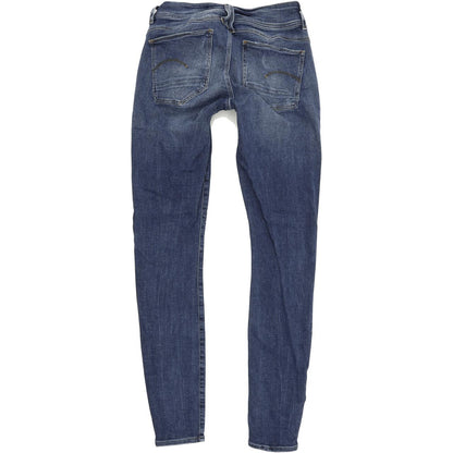 G-Star Lynn D-mid Women Blue Skinny Slim Jeans W30 L32