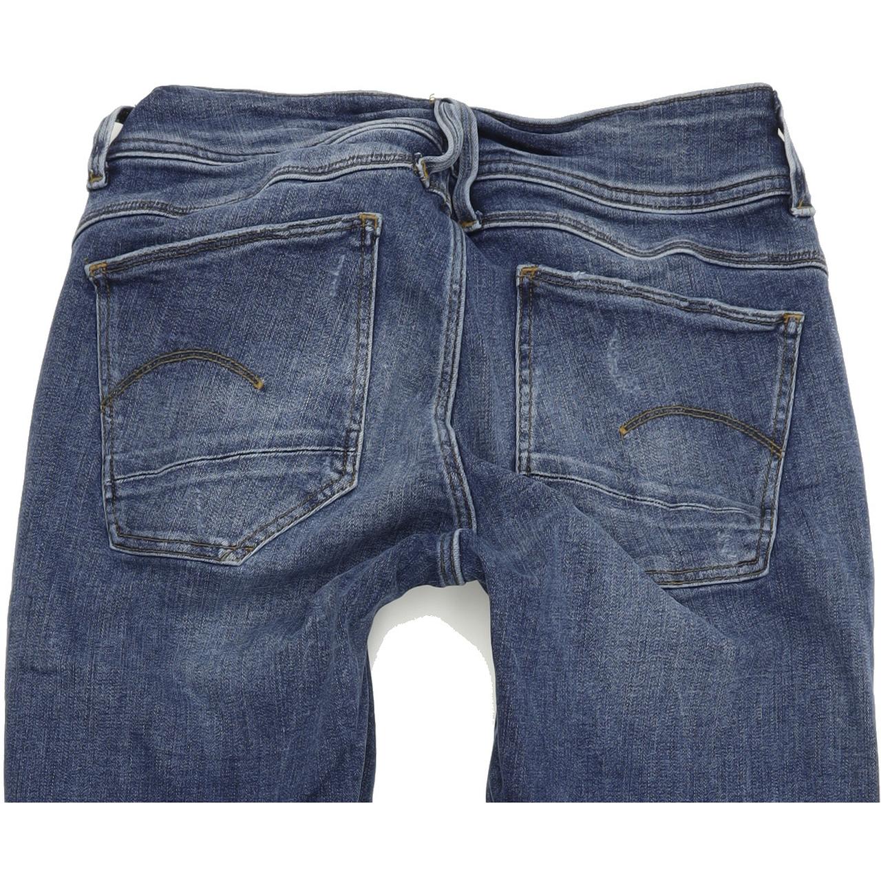 G-Star Lynn D-mid Women Blue Skinny Slim Jeans W30 L32
