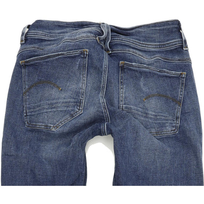 G-Star Lynn D-mid Women Blue Skinny Slim Jeans W30 L32