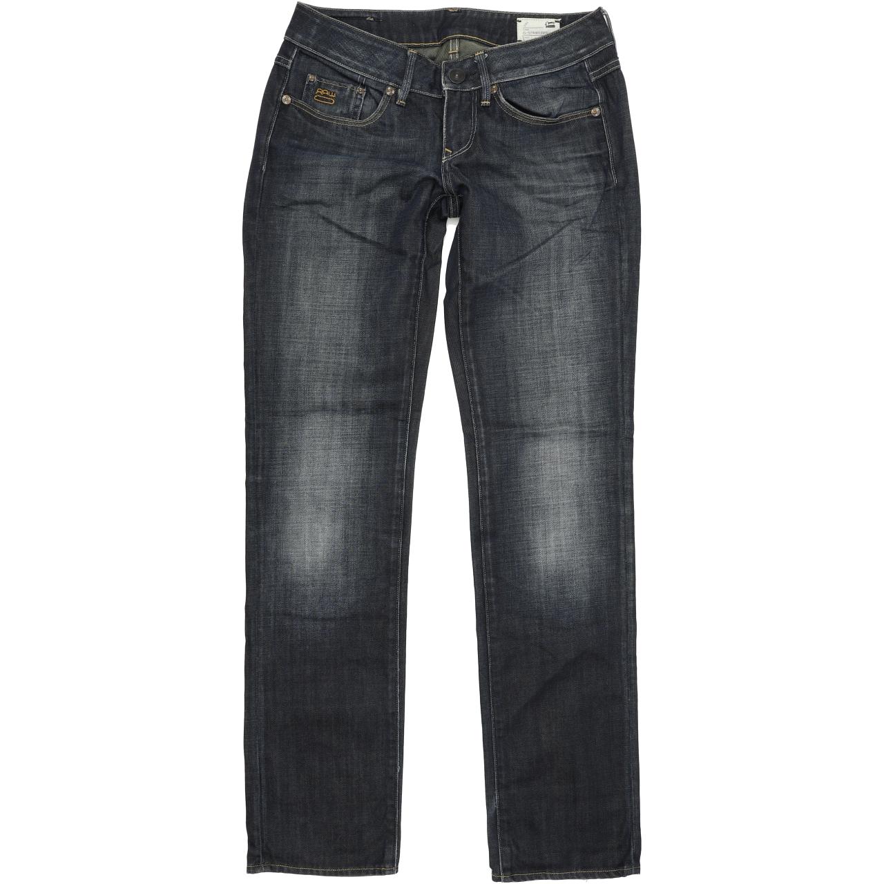 G-Star 3301 Women Blue Straight Regular Jeans W27 L32