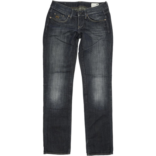 G-Star 3301 Women Blue Straight Regular Jeans W27 L32