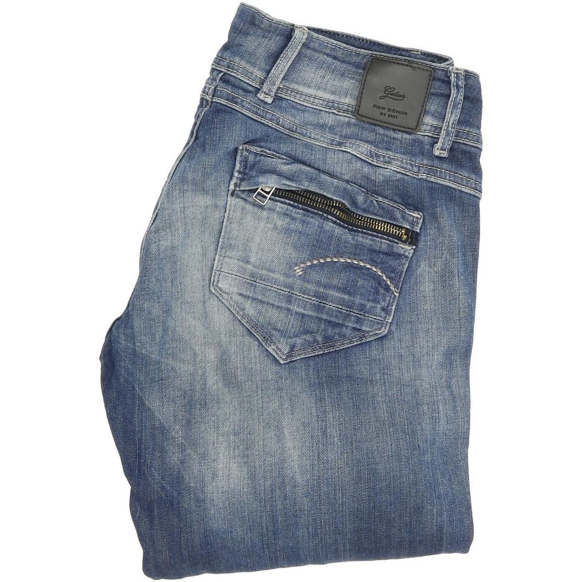 G-Star Midge Cody Women Blue Skinny Slim Stretch Jeans W28 L32