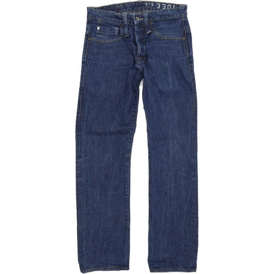 G-Star Victor Men Blue Straight Regular Jeans W30 L32