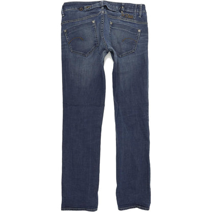 G-Star Women Blue Straight Regular Stretch Jeans W29 L32