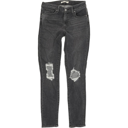 Levi's 721 Women Grey Skinny Slim Stretch Jeans W28 L32