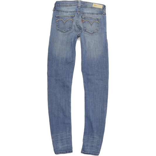 Levi's Slight Curve Women Blue Tapered Slim Stretch Jeans W25 L32