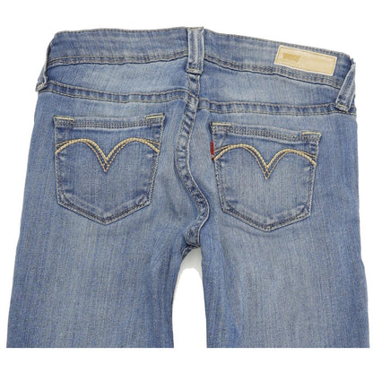 Levi's Slight Curve Women Blue Tapered Slim Stretch Jeans W25 L32