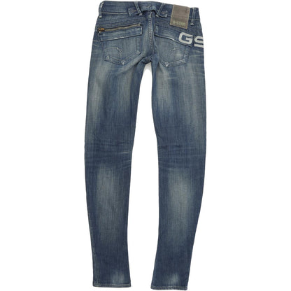 G-Star Royce Police  Women Blue Skinny Slim Stretch Jeans W25 L32