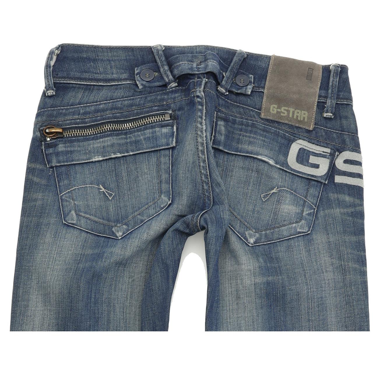 G-Star Royce Police  Women Blue Skinny Slim Stretch Jeans W25 L32