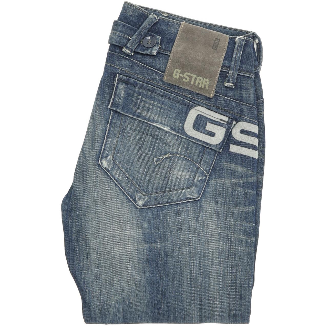 G-Star Royce Police  Women Blue Skinny Slim Stretch Jeans W25 L32