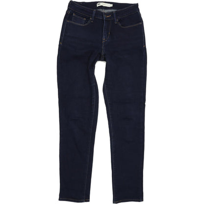 Levi's Mide Women Blue Skinny Slim Stretch Jeans W28 L32