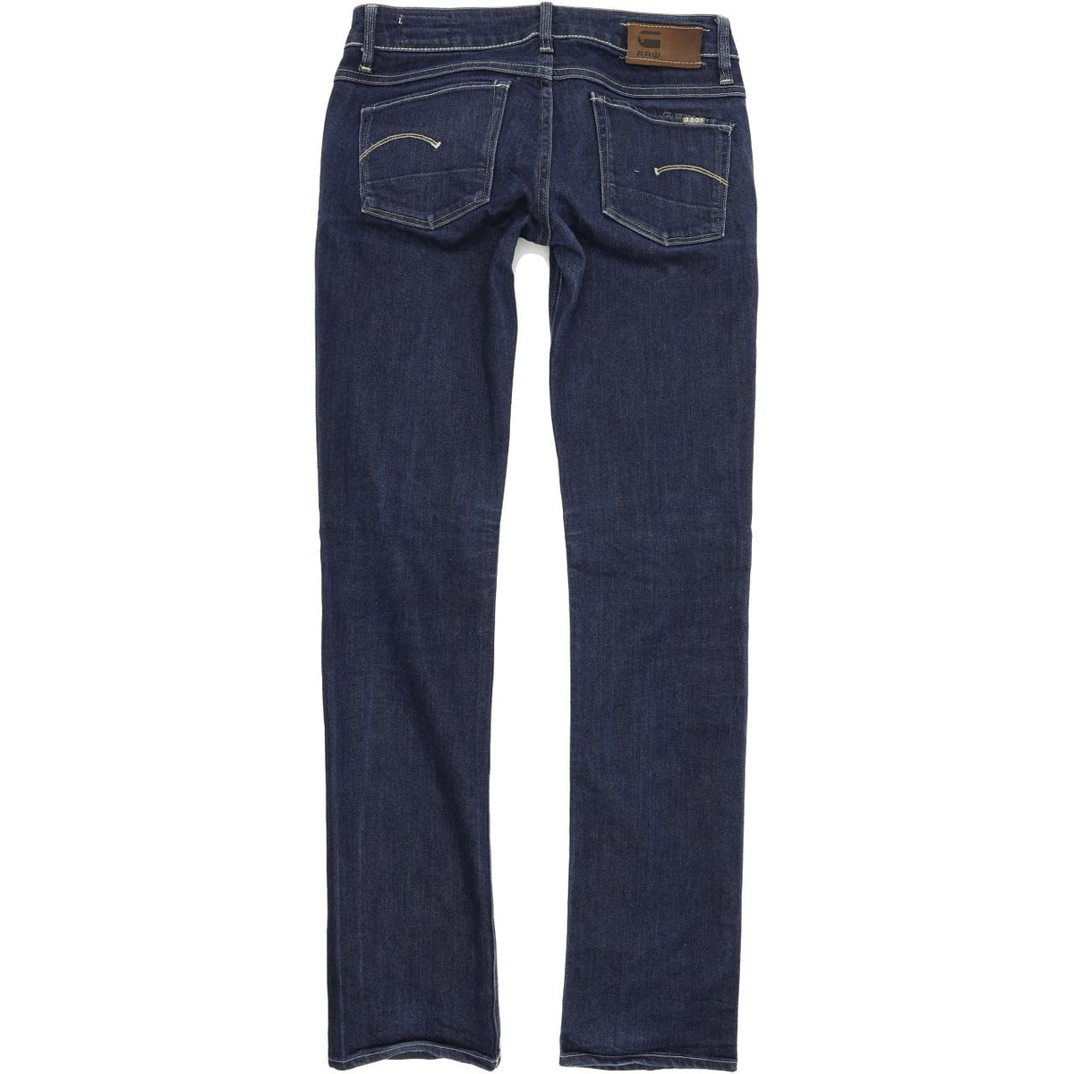 G-Star 3301 Women Blue Straight Regular Stretch Jeans W27 L32