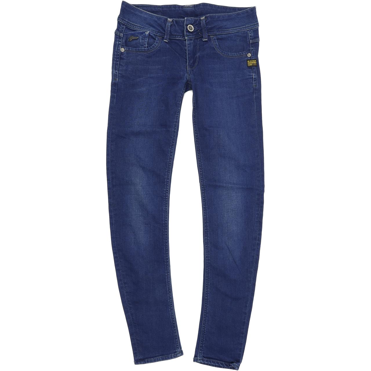 G-Star Lynn Women Blue Skinny Slim Stretch Jeans W27 L32