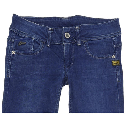 G-Star Lynn Women Blue Skinny Slim Stretch Jeans W27 L32