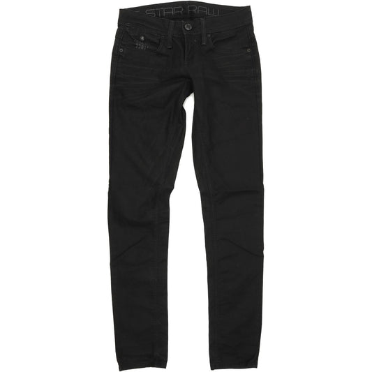 G-Star Sony Snap Women Black Skinny Slim Stretch Jeans W28 L32