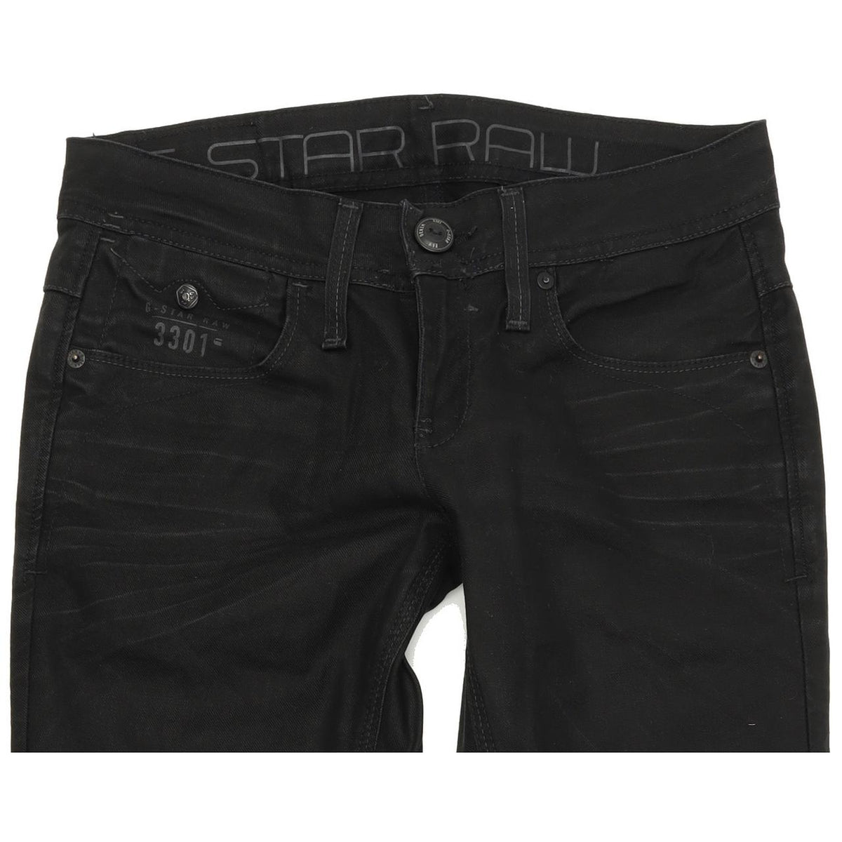 G-Star Sony Snap Women Black Skinny Slim Stretch Jeans W28 L32