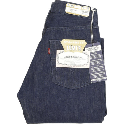 Levi's 525 Girls Women Blue Bootcut Regular Jeans W28 L32