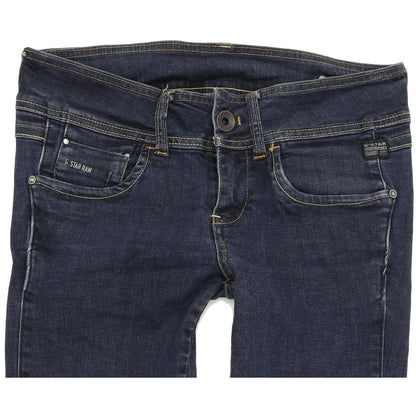 G-Star New Ford Women Blue Skinny Slim Stretch Jeans W31 L32