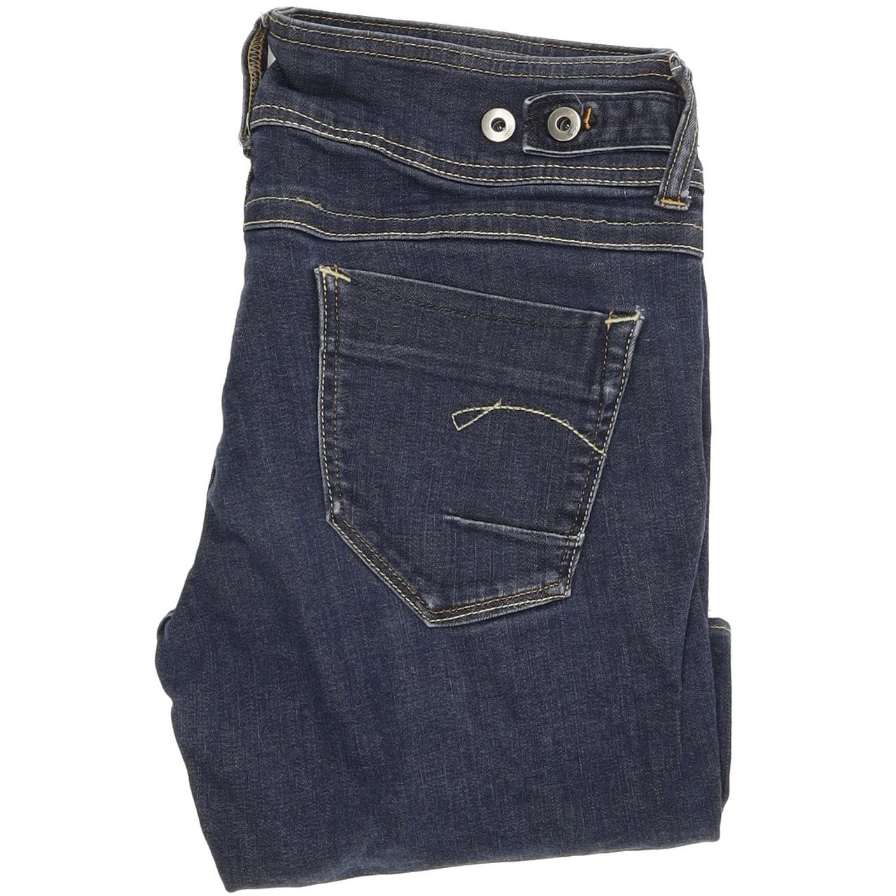 G-Star New Ford Women Blue Skinny Slim Stretch Jeans W31 L32