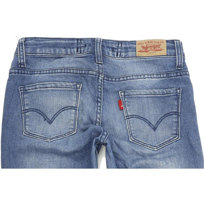 Levi's 712 Kids Women Blue Skinny Slim Stretch Jeans W24 L30