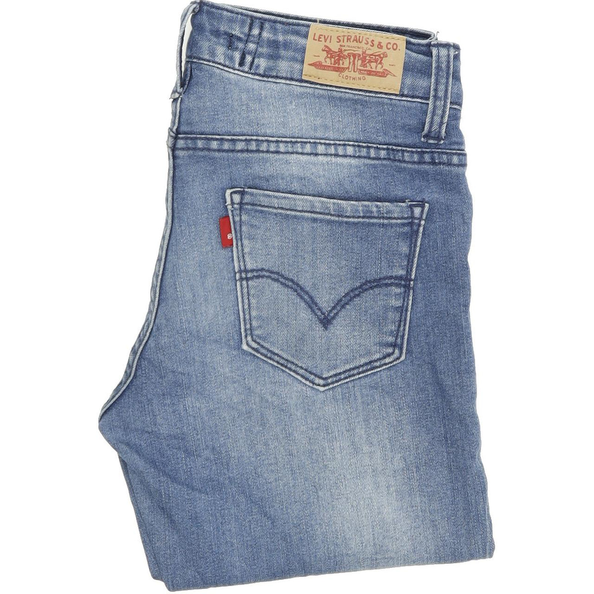 Levi's 712 Kids Women Blue Skinny Slim Stretch Jeans W24 L30