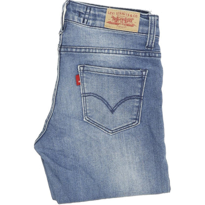 Levi's 712 Kids Women Blue Skinny Slim Stretch Jeans W24 L30