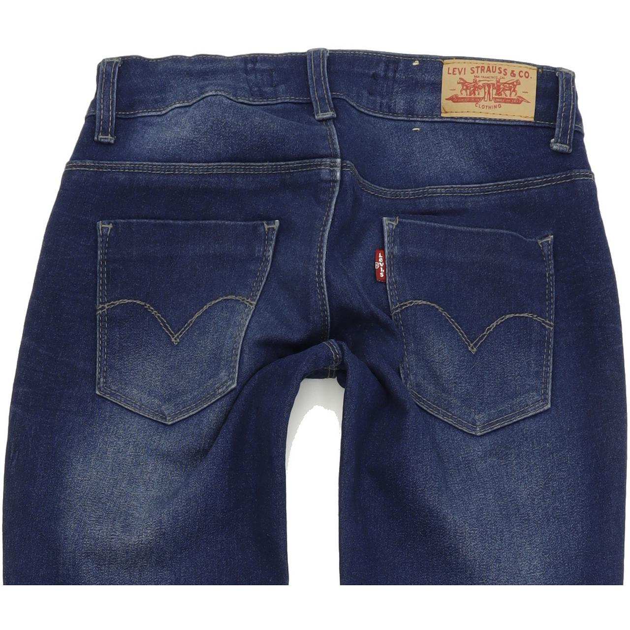 Levi's Girls Women Blue Skinny Slim Jegging Stretch Jeans W24 L30