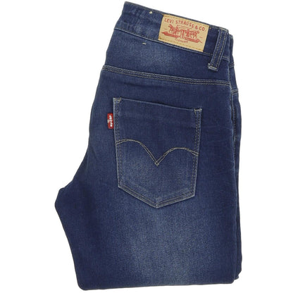 Levi's Girls Women Blue Skinny Slim Jegging Stretch Jeans W24 L30