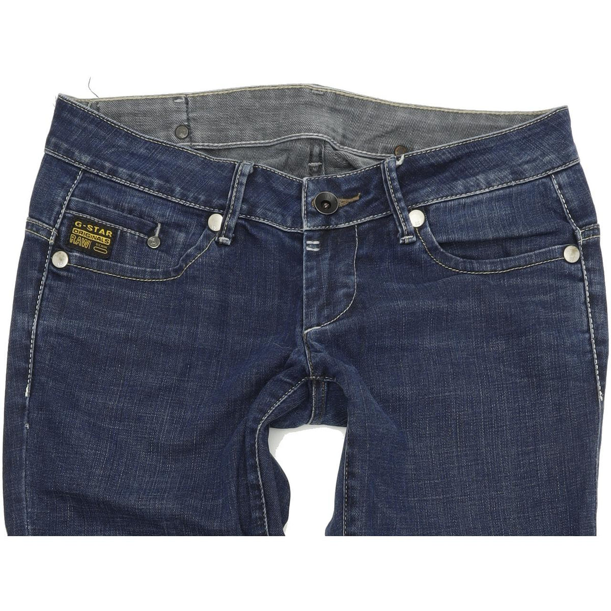 G-Star Midge Women Blue Straight Regular Stretch Jeans W28 L32