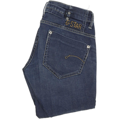 G-Star Midge Women Blue Straight Regular Stretch Jeans W28 L32