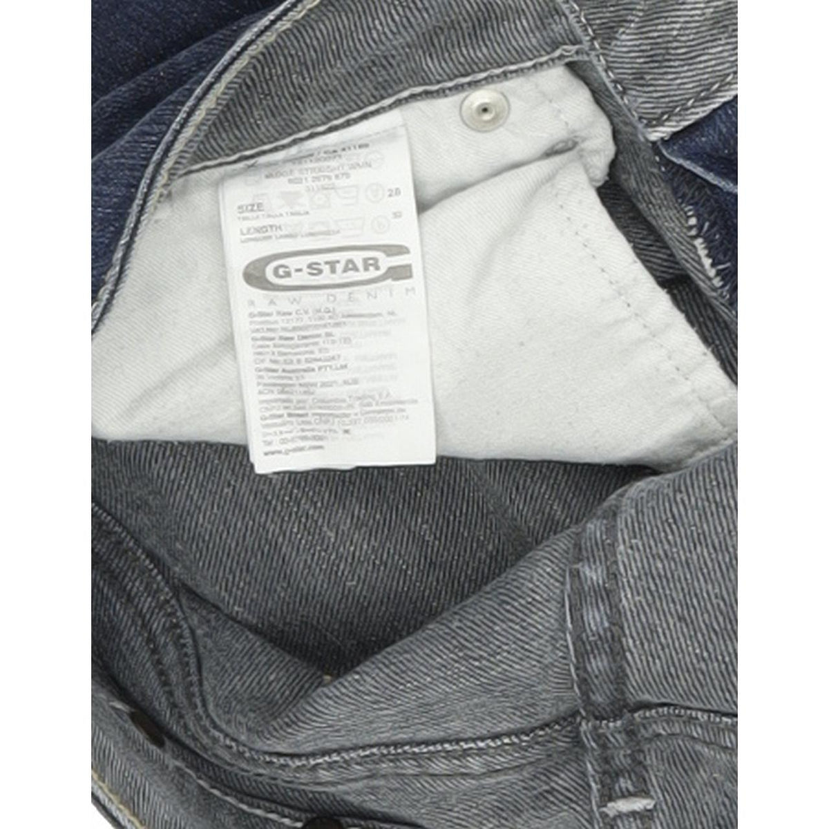 G-Star Midge Women Blue Straight Regular Stretch Jeans W28 L32