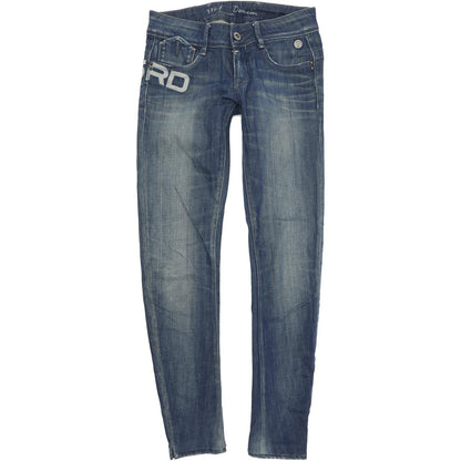 G-Star Royce Police  Women Blue Skinny Slim Stretch Jeans W25 L30