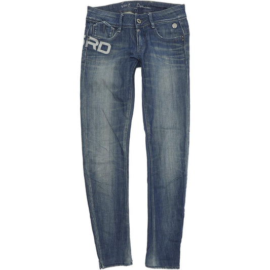 G-Star Royce Police  Women Blue Skinny Slim Stretch Jeans W25 L30