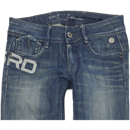 G-Star Royce Police  Women Blue Skinny Slim Stretch Jeans W25 L30