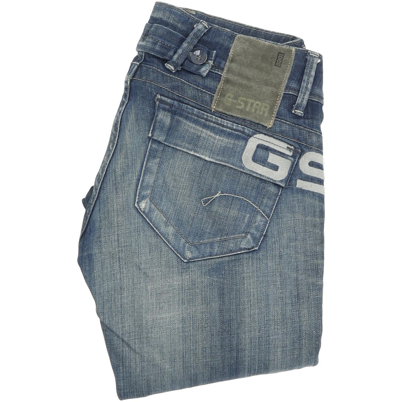 G-Star Royce Police  Women Blue Skinny Slim Stretch Jeans W25 L30