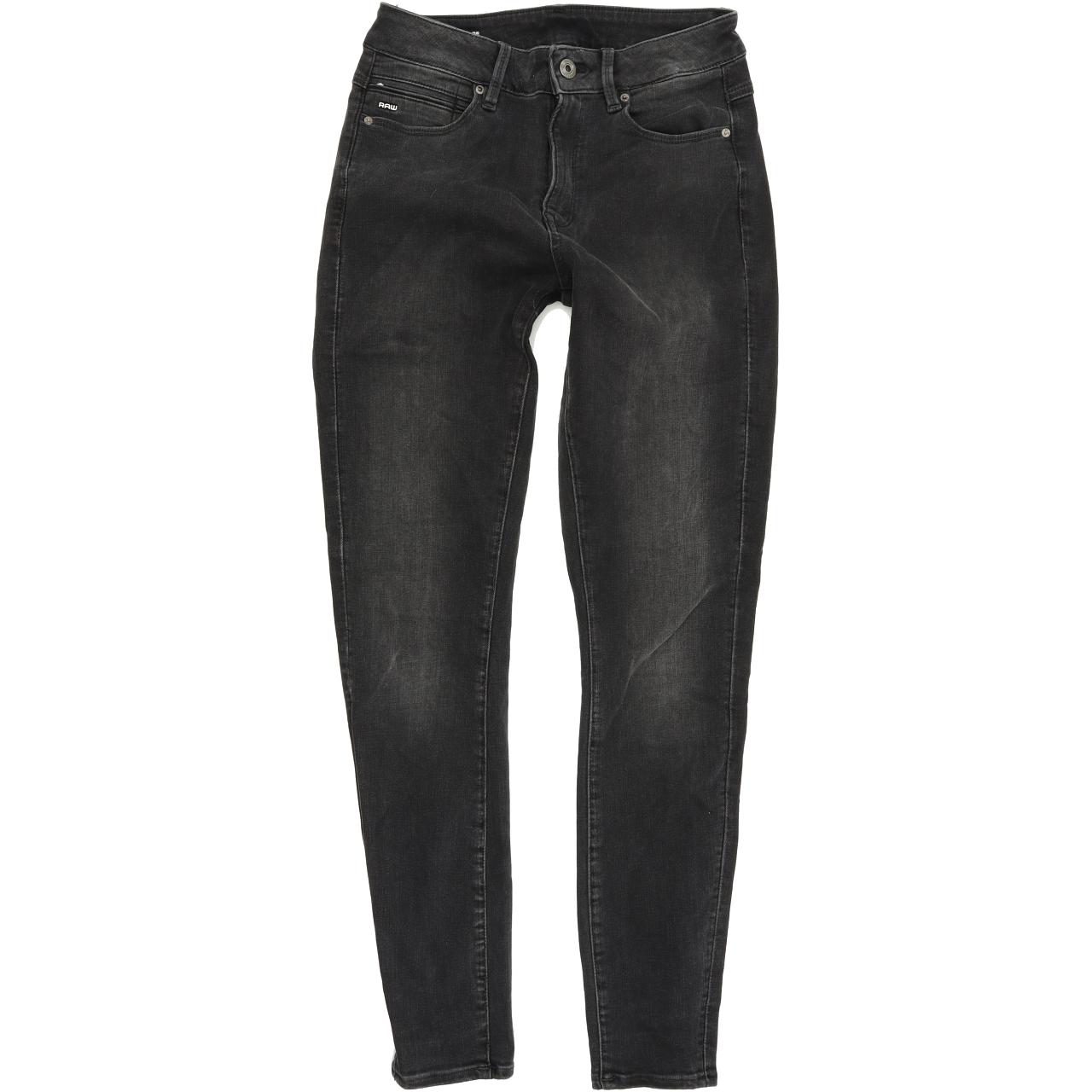 G-Star Shape Women Black Skinny Slim Stretch Jeans W28 L30