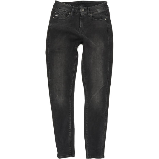 G-Star Shape Women Black Skinny Slim Stretch Jeans W28 L30