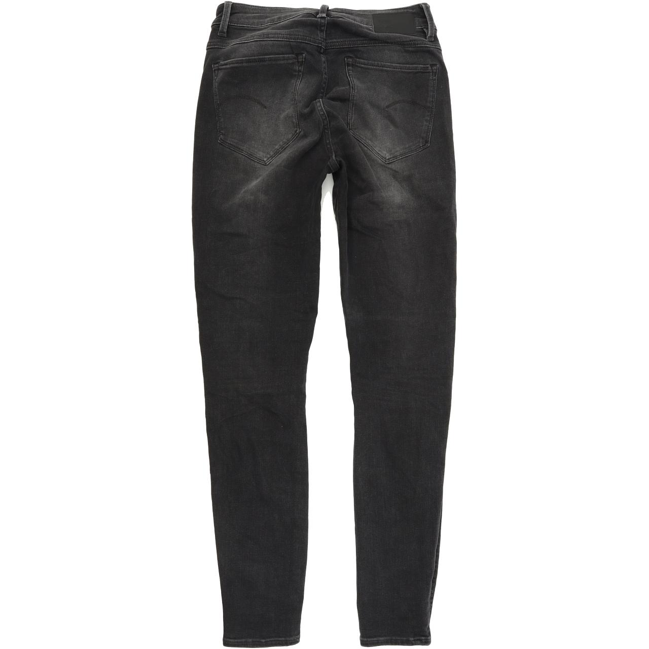 G-Star Shape Women Black Skinny Slim Stretch Jeans W28 L30