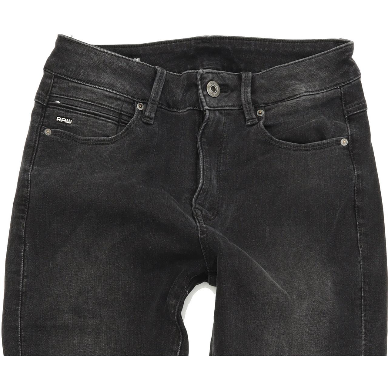 G-Star Shape Women Black Skinny Slim Stretch Jeans W28 L30