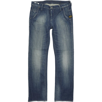 G-Star Lyric Women Blue Straight Loose Stretch Jeans W27 L32