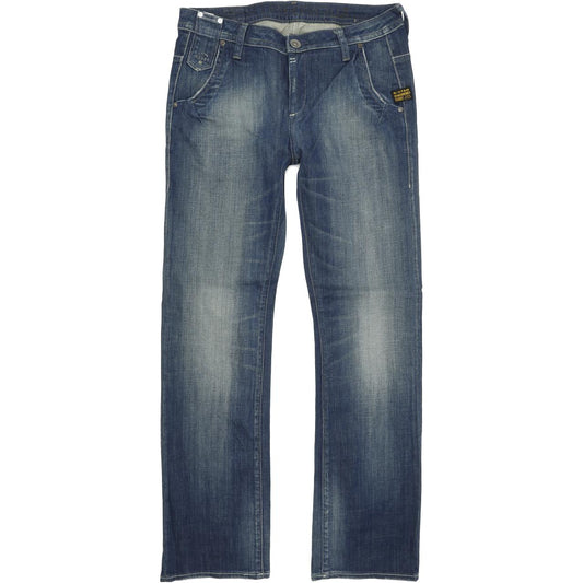 G-Star Lyric Women Blue Straight Loose Stretch Jeans W27 L32