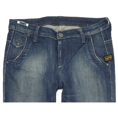 G-Star Lyric Women Blue Straight Loose Stretch Jeans W27 L32