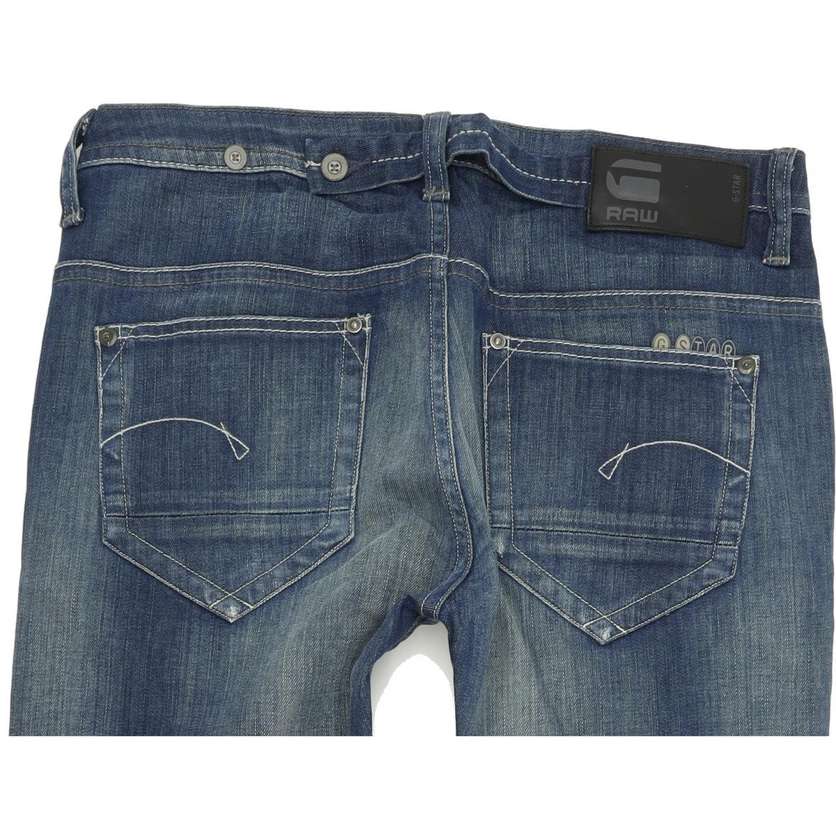 G-Star Lyric Women Blue Straight Loose Stretch Jeans W27 L32