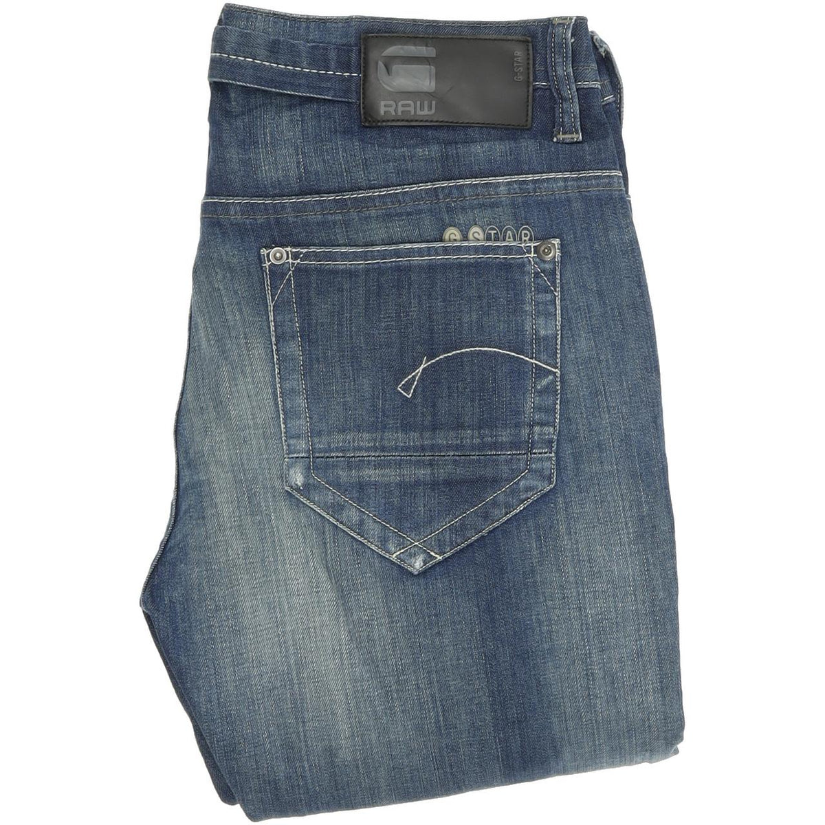G-Star Lyric Women Blue Straight Loose Stretch Jeans W27 L32