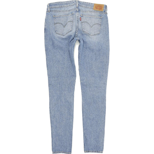 Levi's 711 Women Blue Skinny Slim Stretch Jeans W28 L30