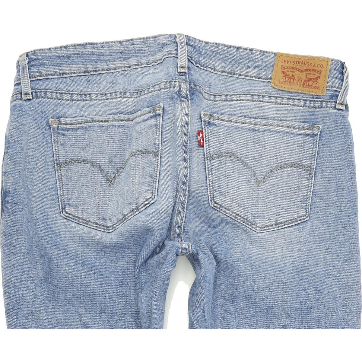 Levi's 711 Women Blue Skinny Slim Stretch Jeans W28 L30