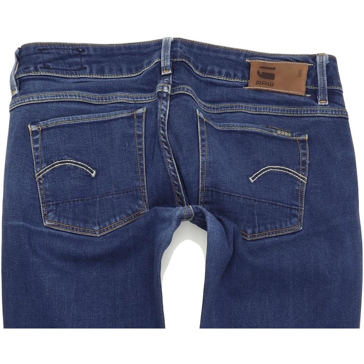 G-Star Women Blue Straight Regular Stretch Jeans W28 L31